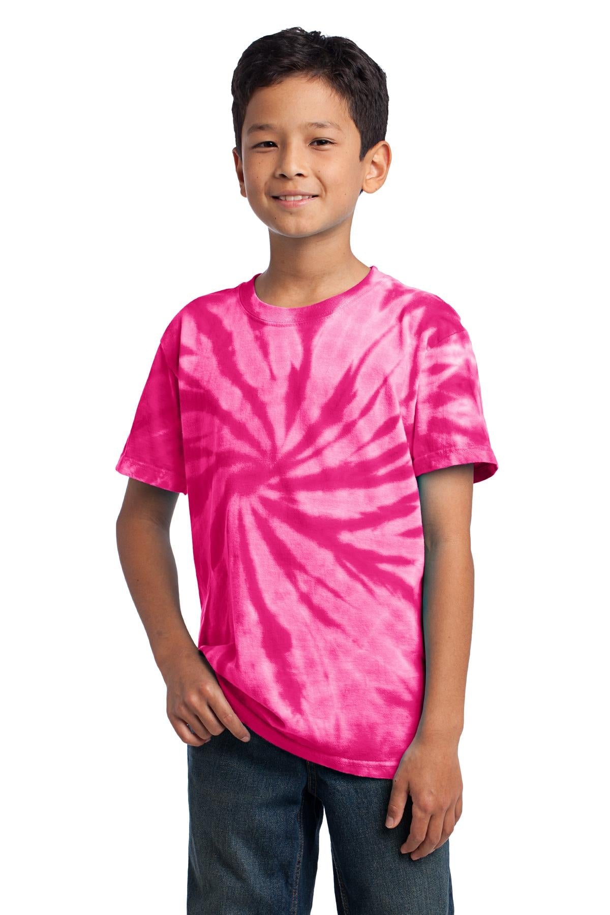 Port & Company® - Youth Tie-Dye Tee. PC147Y [Pink] - DFW Impression