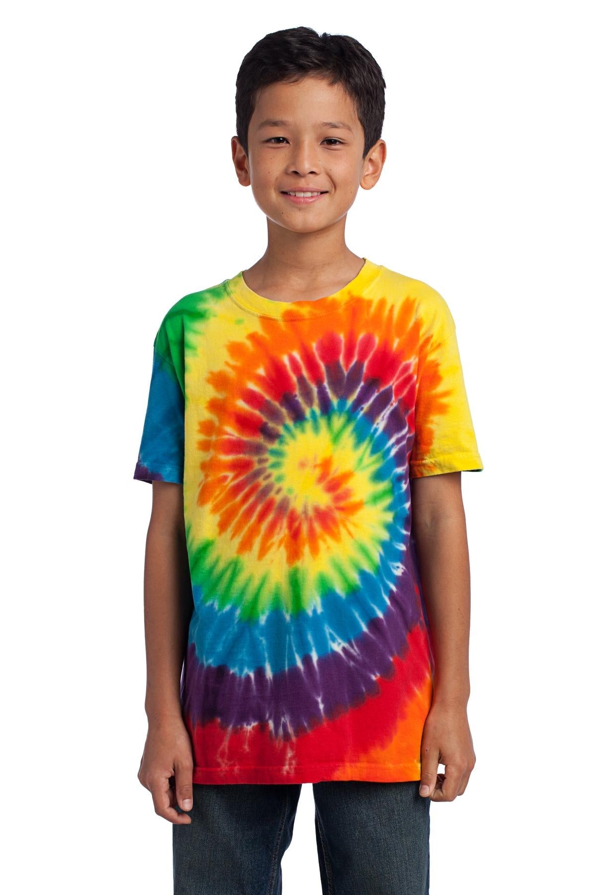 Port & Company® - Youth Tie-Dye Tee. PC147Y [Rainbow] - DFW Impression