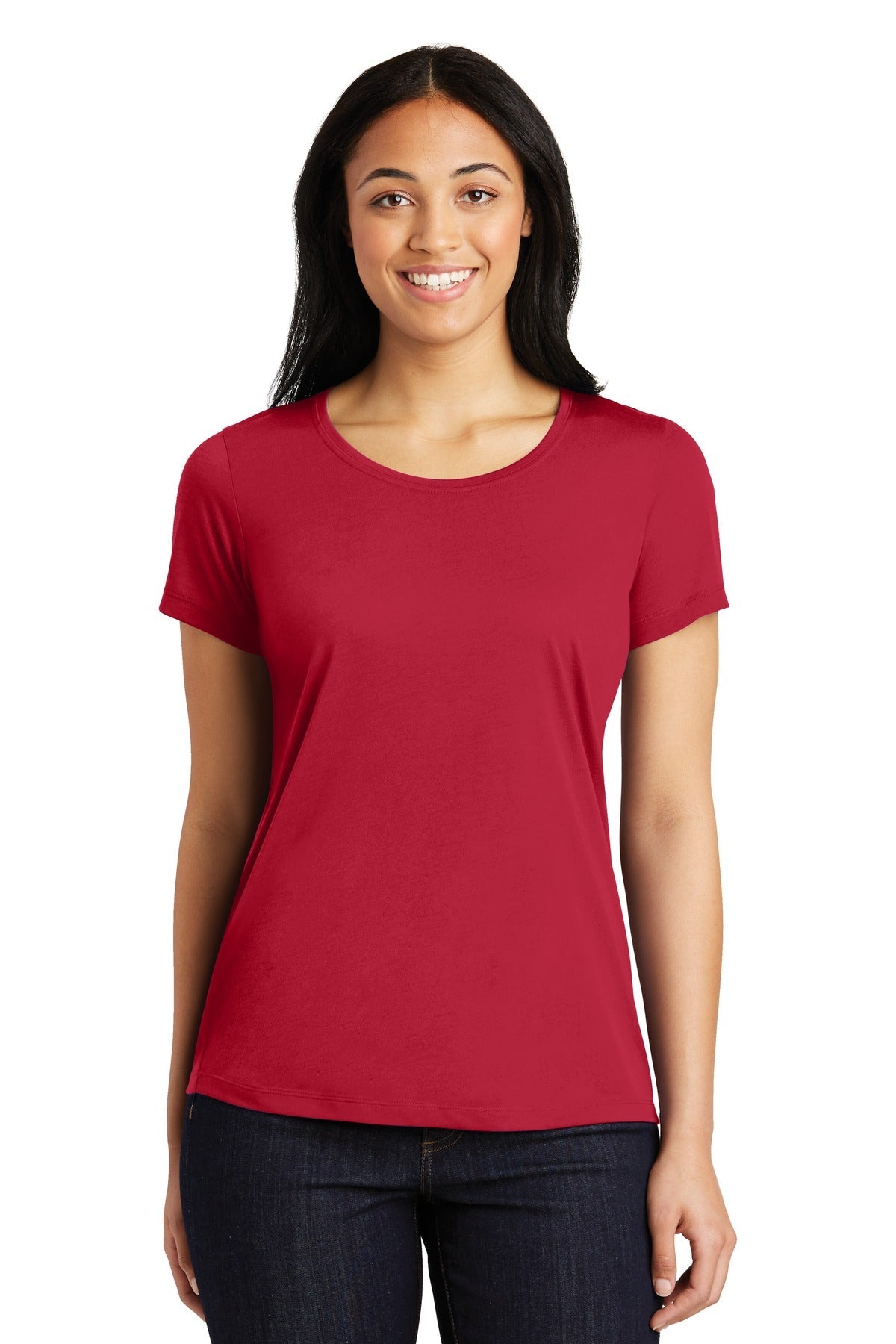 Sport-Tek® Ladies PosiCharge® Competitor™ Cotton Touch™ Scoop Neck Tee. LST450 - DFW Impression