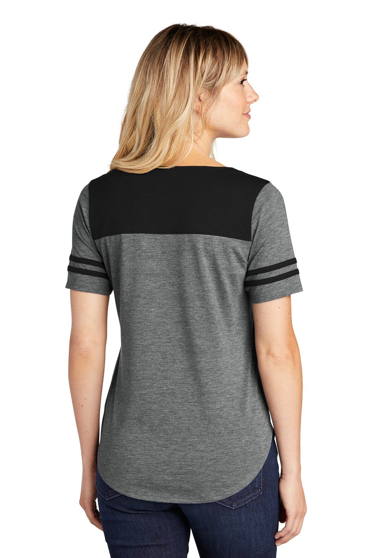 Sport-Tek ® Ladies PosiCharge ® Tri-Blend Wicking Fan Tee. LST403 - DFW Impression