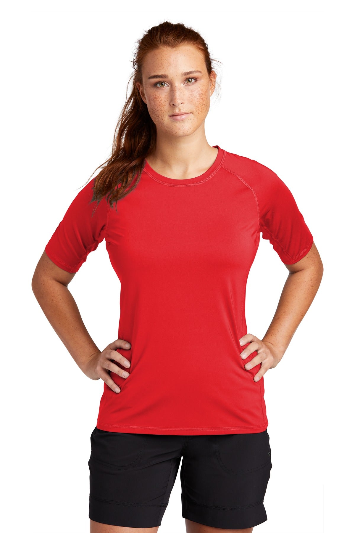 Sport-Tek ® Ladies Rashguard Tee. LST470 - DFW Impression