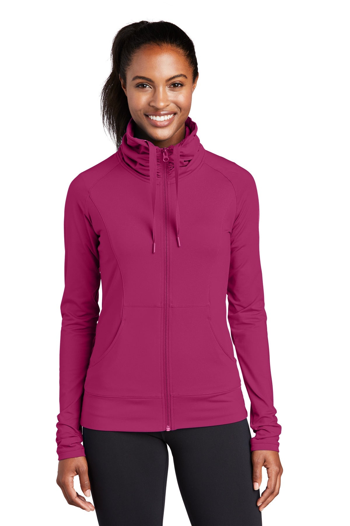 Sport-Tek® Ladies Sport-Wick® Stretch Full-Zip Jacket. LST852 - DFW Impression