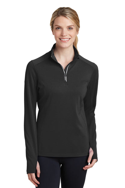 Sport-Tek® Ladies Sport-Wick® Textured 1/4-Zip Pullover. LST860 - DFW Impression