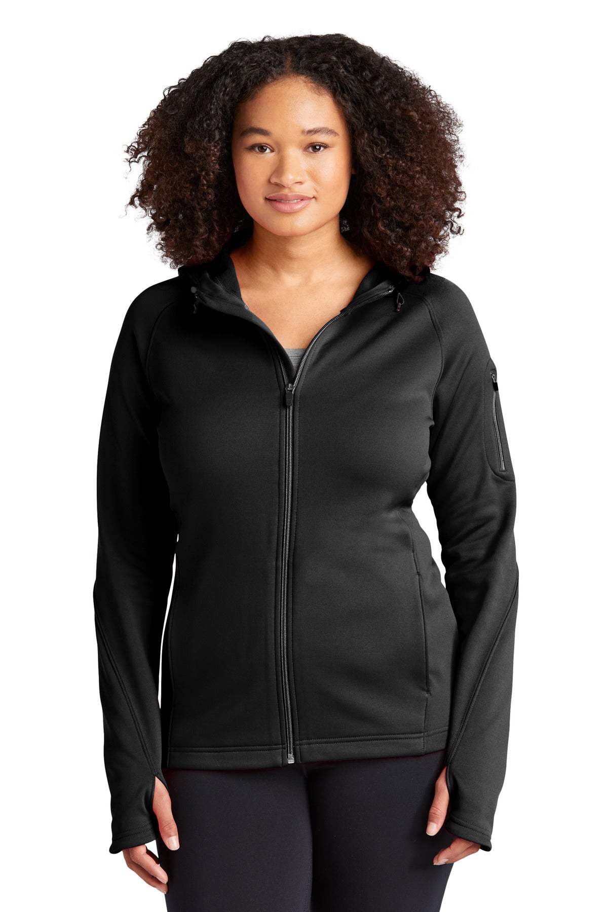 Sport-Tek® Ladies Tech Fleece Full-Zip Hooded Jacket. L248 - DFW Impression