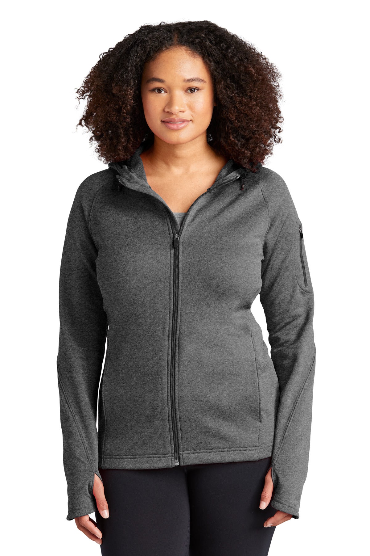 Sport-Tek® Ladies Tech Fleece Full-Zip Hooded Jacket. L248 - DFW Impression