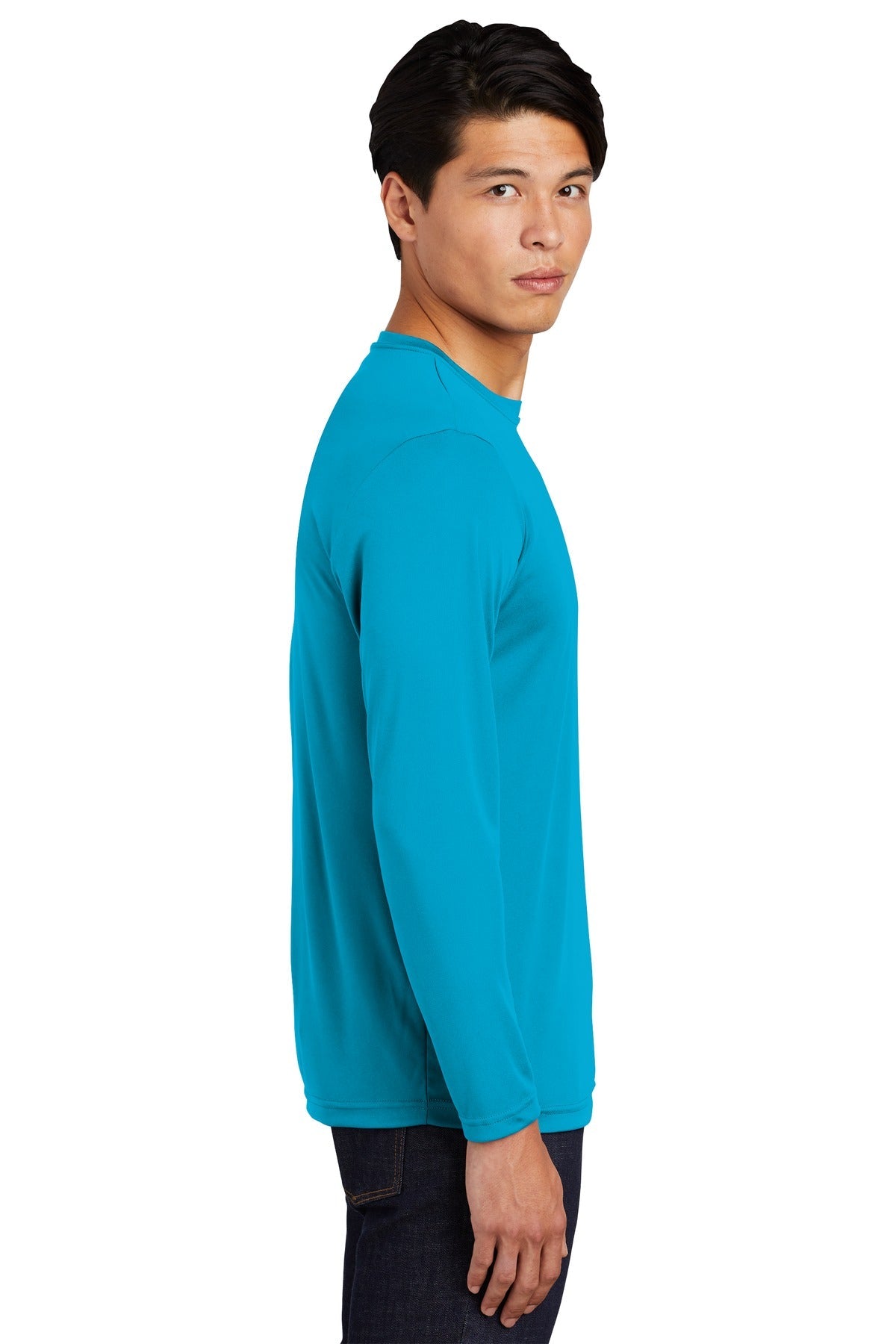 Sport-Tek® Long Sleeve PosiCharge® Competitor™ Tee. ST350LS [Atomic Blue] - DFW Impression