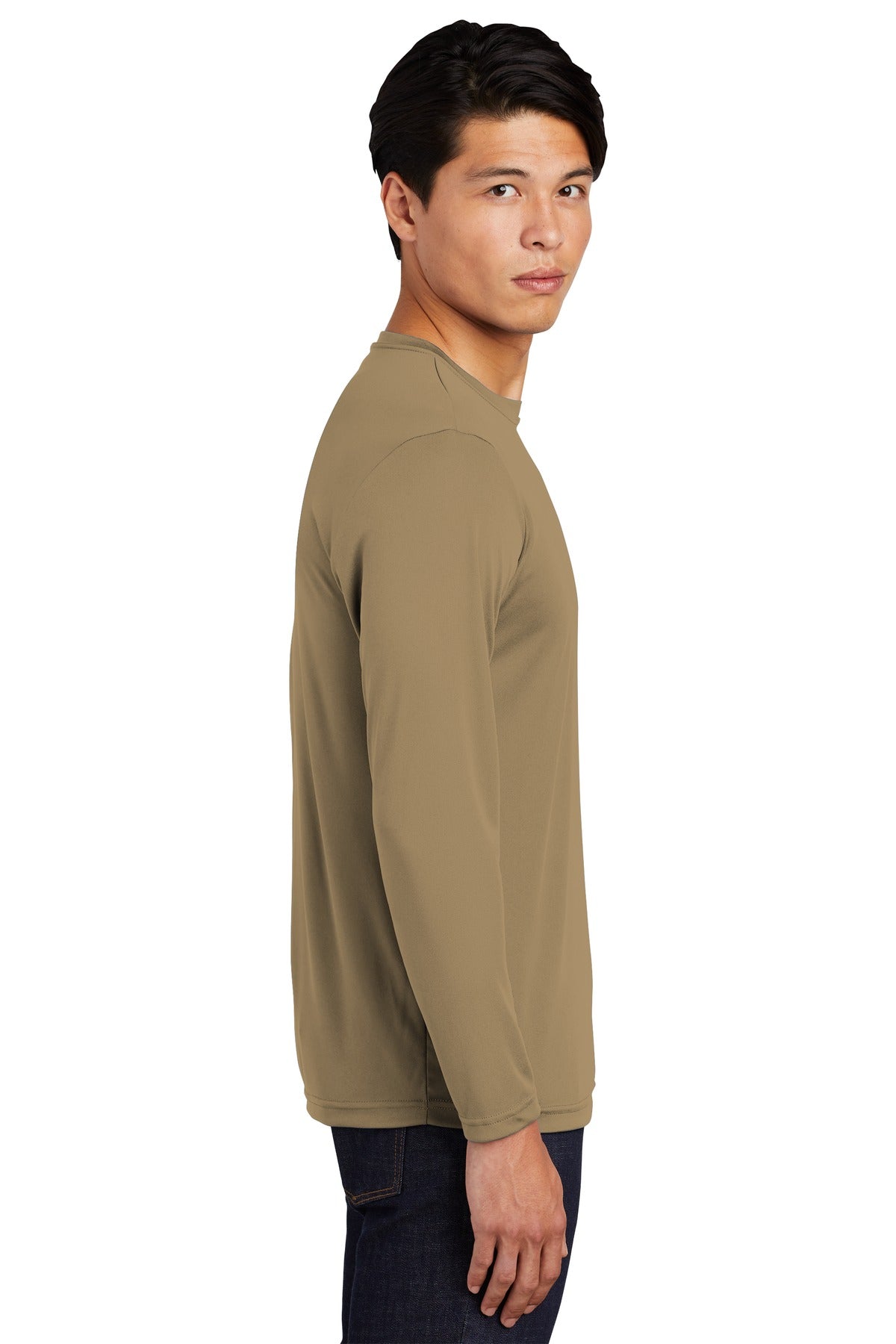 Sport-Tek® Long Sleeve PosiCharge® Competitor™ Tee. ST350LS [Coyote Brown] - DFW Impression