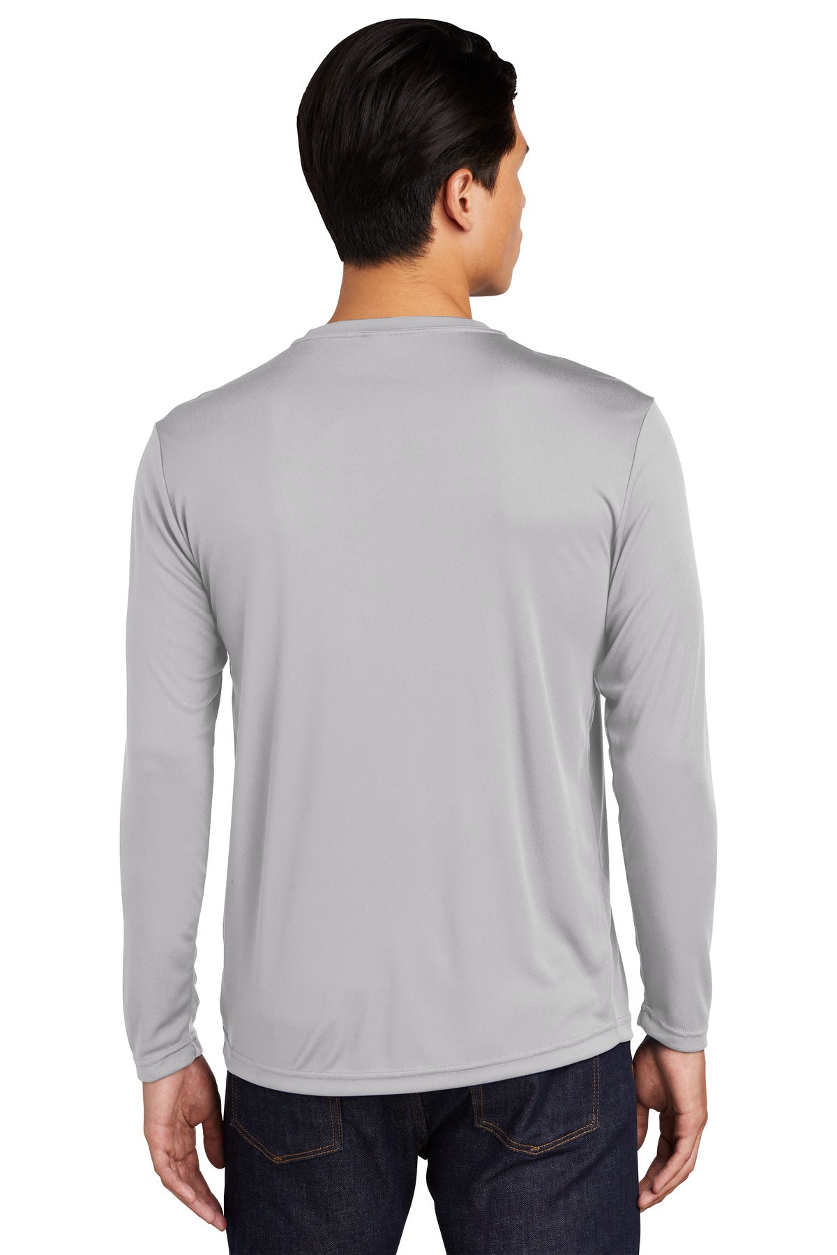 Sport-Tek® Long Sleeve PosiCharge® Competitor™ Tee. ST350LS [Silver] - DFW Impression