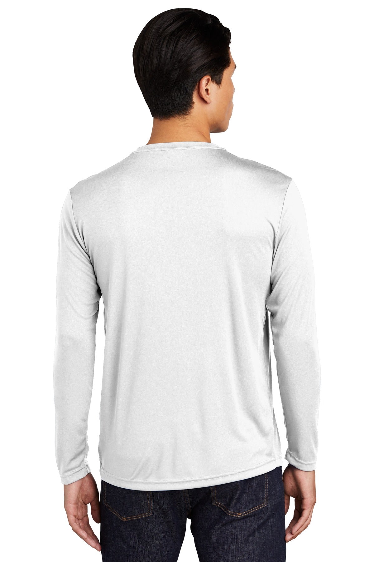 Sport-Tek® Long Sleeve PosiCharge® Competitor™ Tee. ST350LS [White] - DFW Impression