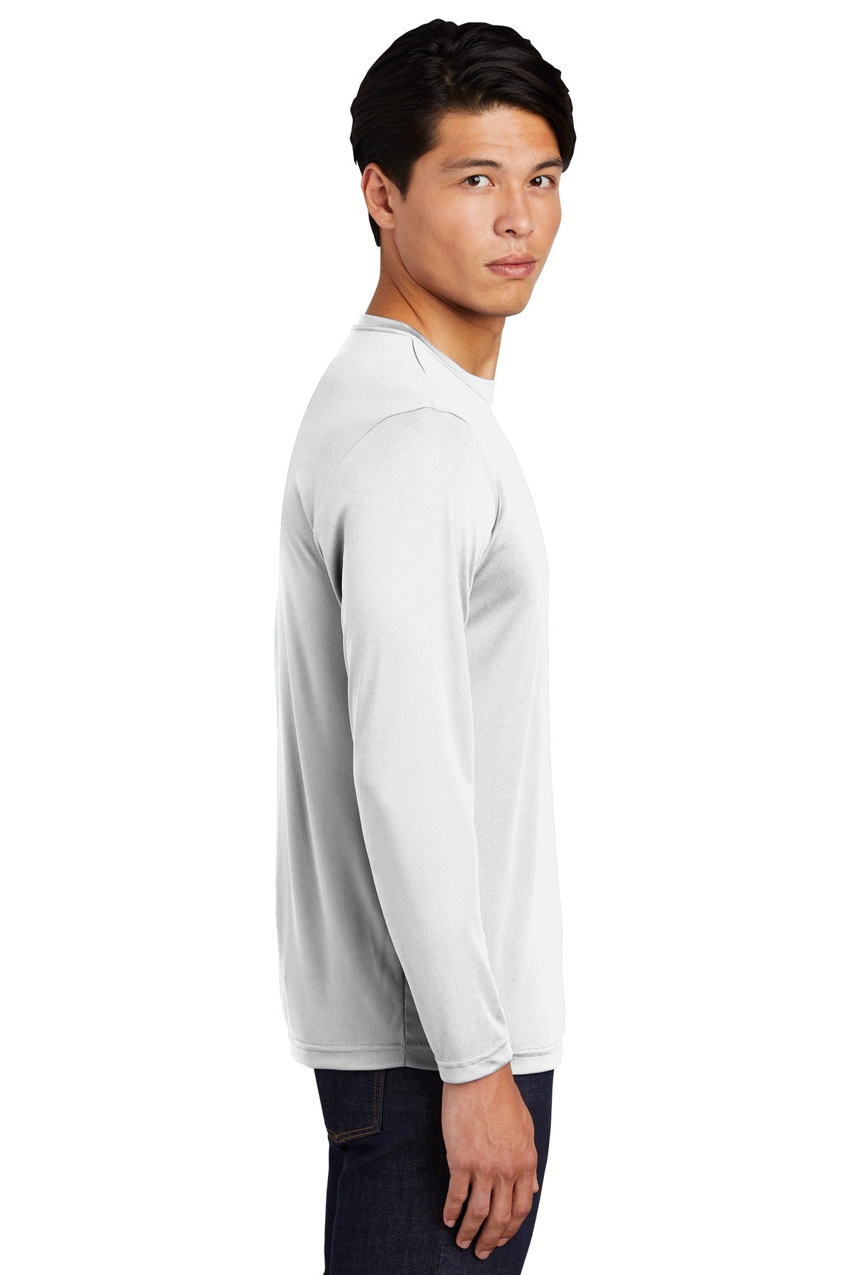 Sport-Tek® Long Sleeve PosiCharge® Competitor™ Tee. ST350LS [White] - DFW Impression