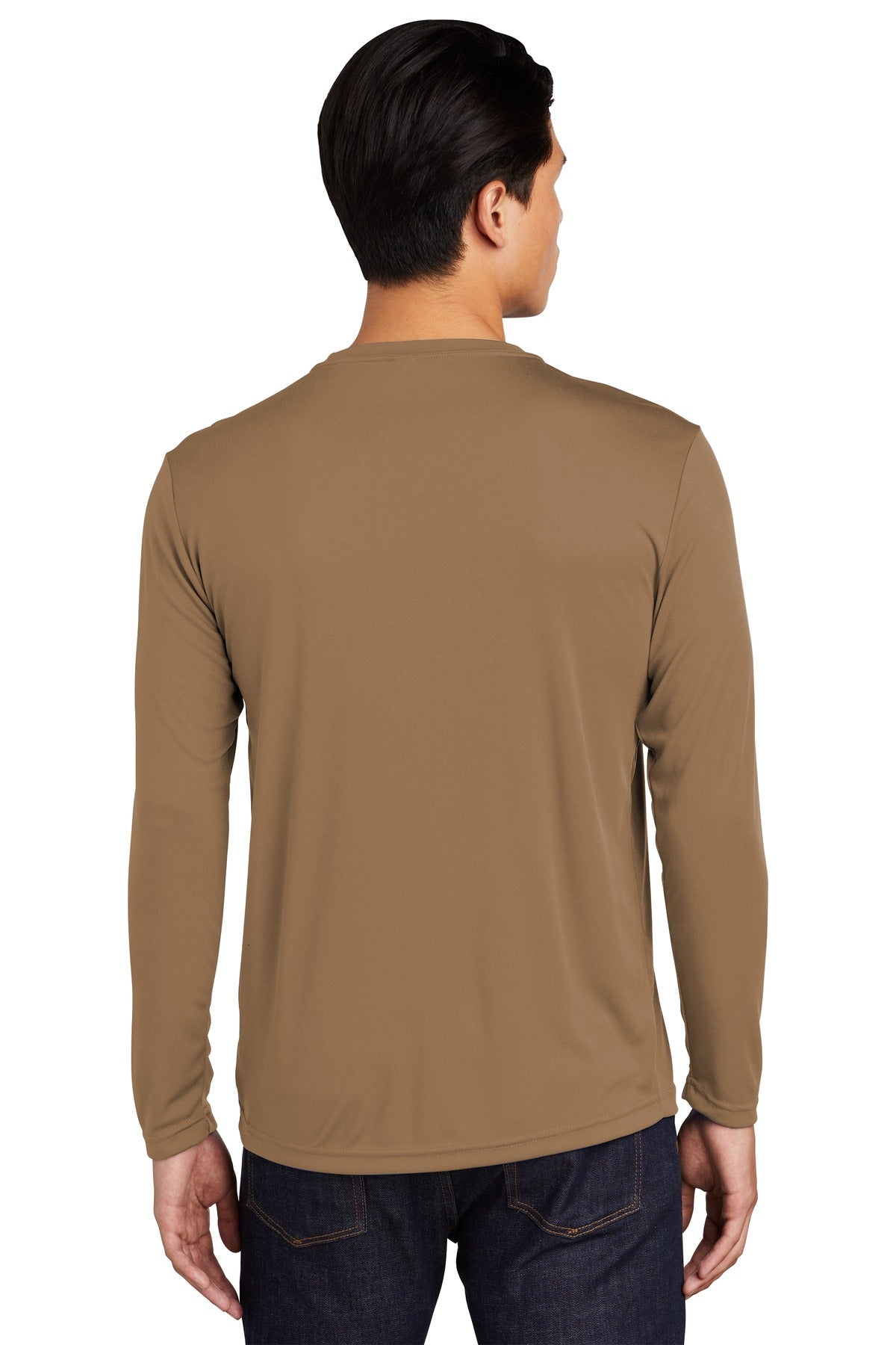 Sport-Tek® Long Sleeve PosiCharge® Competitor™ Tee. ST350LS [Woodland Brown] - DFW Impression