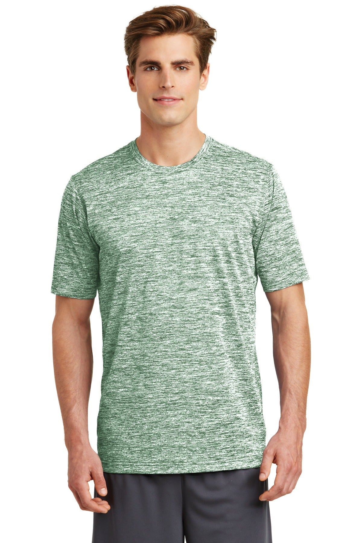 Sport-Tek® PosiCharge® Electric Heather Tee. ST390 [Forest Green Electric] - DFW Impression
