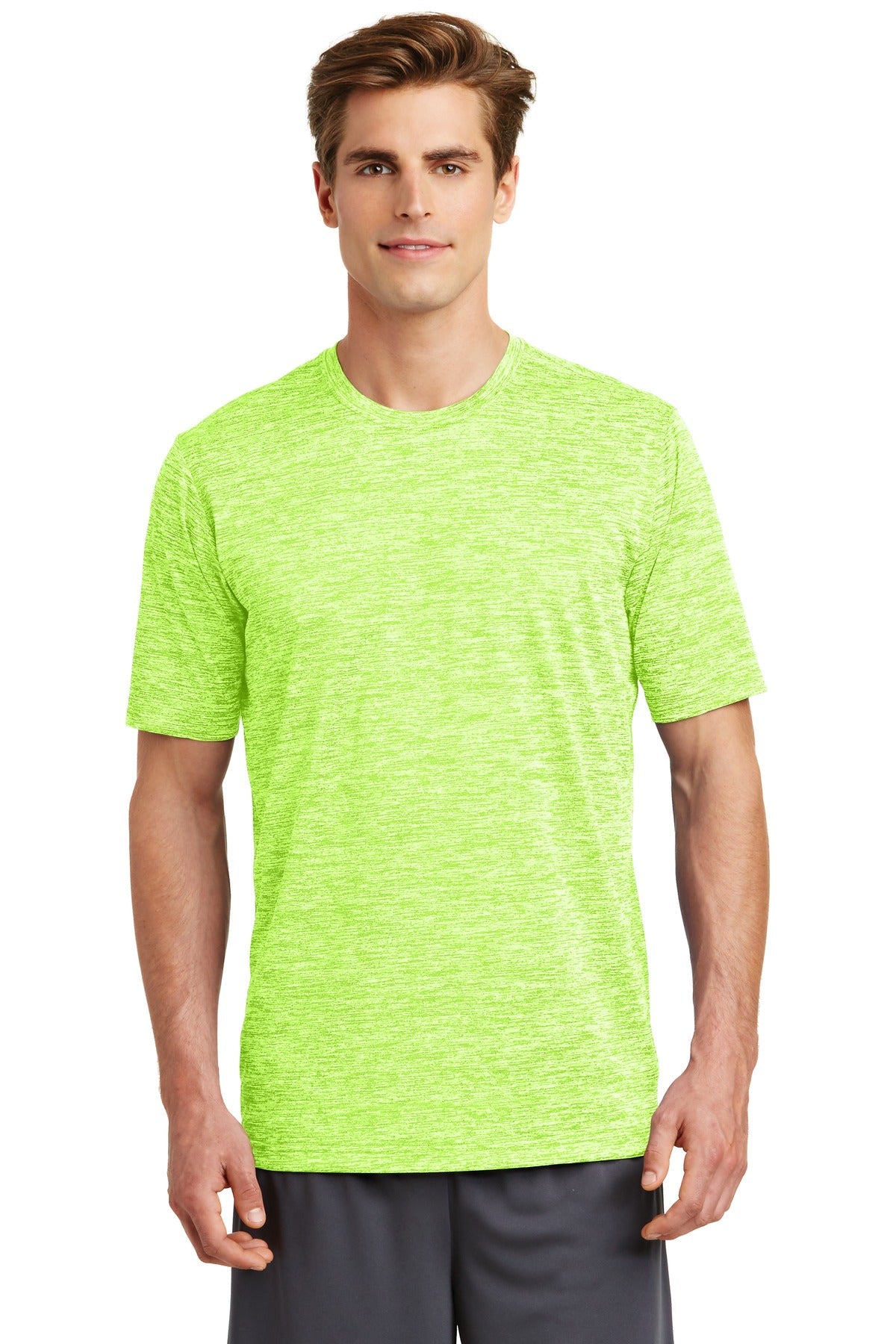 Sport-Tek® PosiCharge® Electric Heather Tee. ST390 [Lime Shock Electric] - DFW Impression