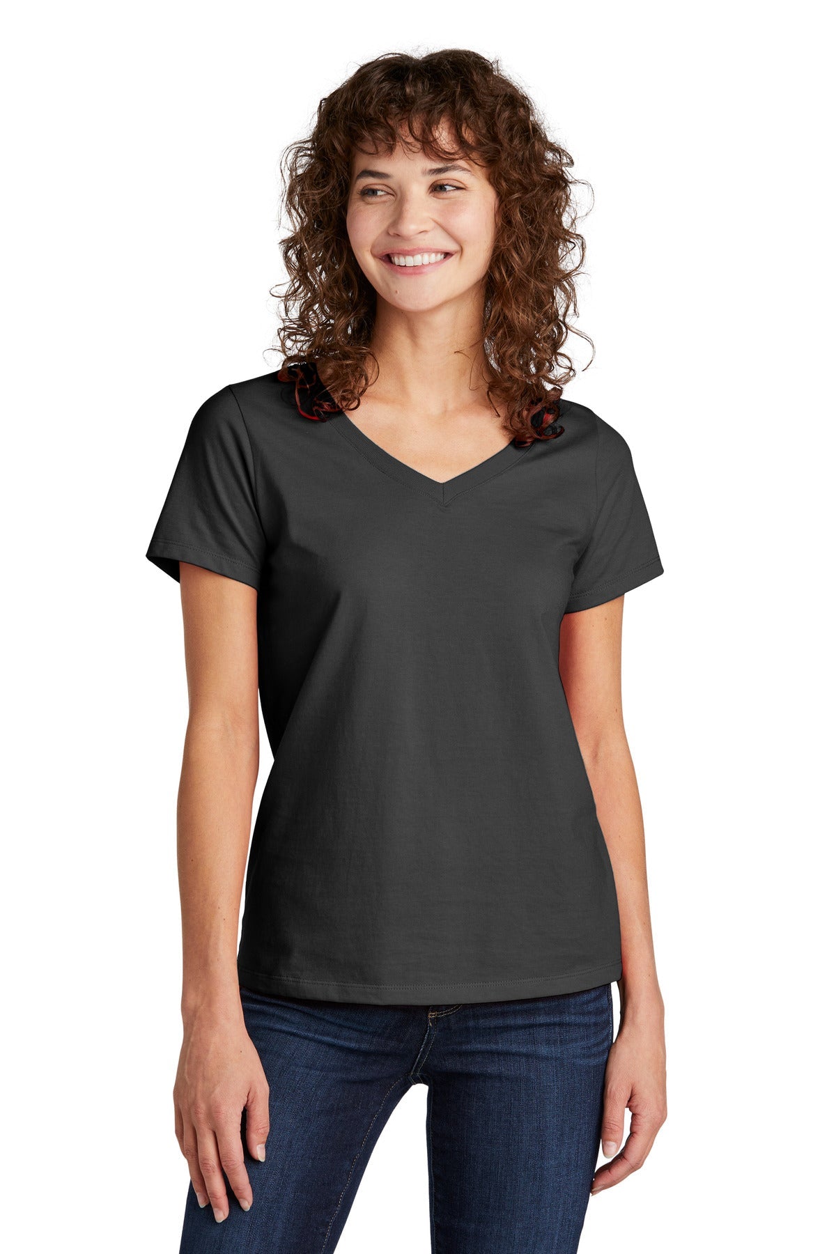 Volunteer Knitwear™ Women's Daily V-Neck Tee LVL45V - DFW Impression