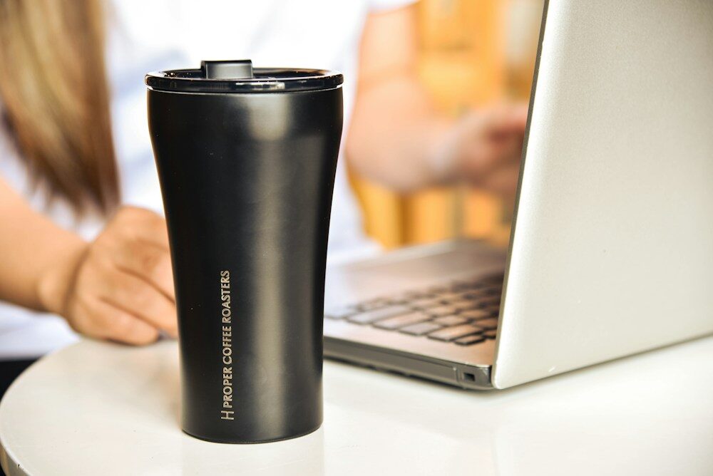 Branded desk tumbler